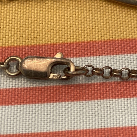 John Hart sterling thistle necklace. About 18”. Adjustable length. 1950s-1970s. - Picture 7 of 7